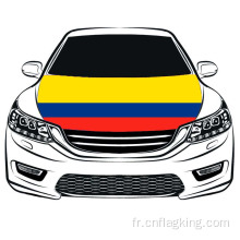 Drapeau de capot de la République de Colombie 3.3X5FT Drapeau de couverture de capot de voiture